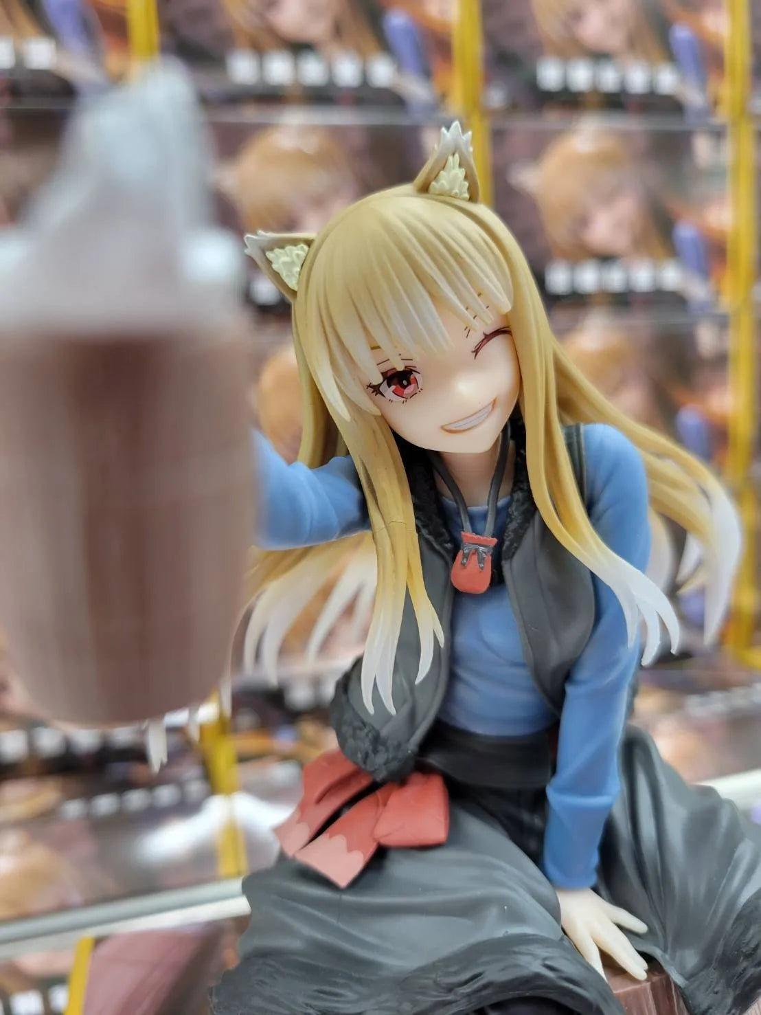 17CM Anime Holo Figure Ookami to Koushinryou Merchant Meets the Wise Wolf Sitting Model Toy Doll Action Figure PVC 17CM Anime Holo Figure Ookami to Koushinryou Merchant Meets the Wise Wolf Sitting Model Toy Doll Action Figure PVC